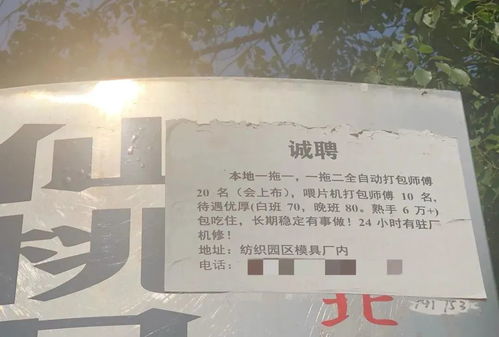 南江纺织厂招聘启事