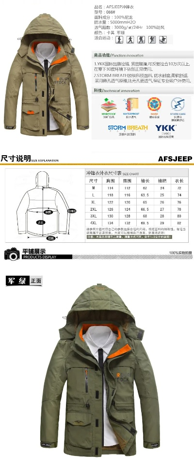 吉普冲锋衣纺织品研究报告