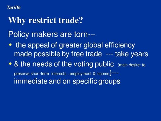 The Debate on Fibergoods Tariff Exemptions in International Trade