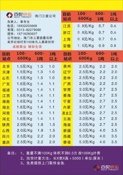 宜宾纺织品物流运输价格指南，全面分析与实用建议