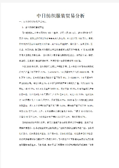日本外贸出口纺织品牌排行榜