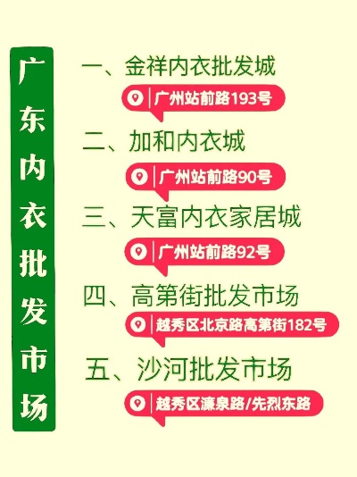 广东针纺织品特价批发市场导览