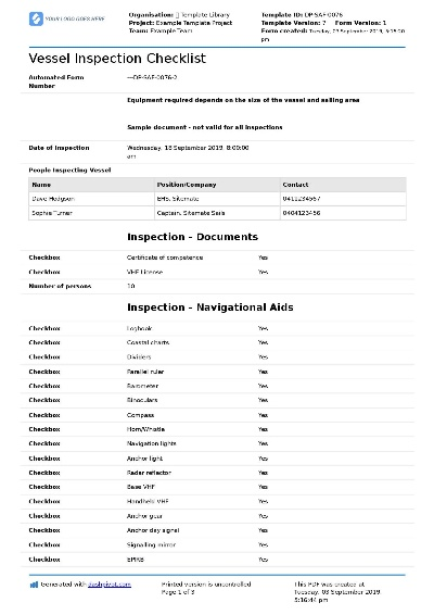 Textile Inventory Checklist with Sample Images