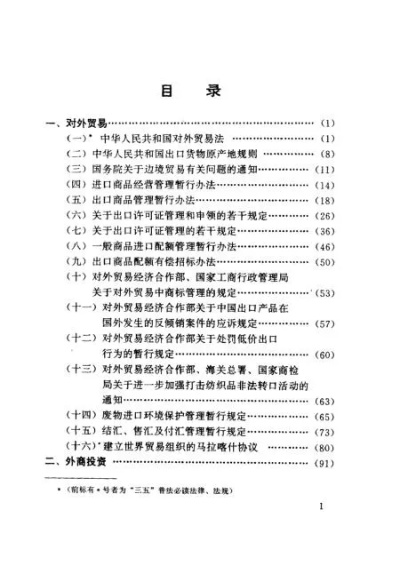 纺织品贸易法规概览