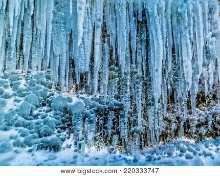 The Ice Beauty of Textile Factory