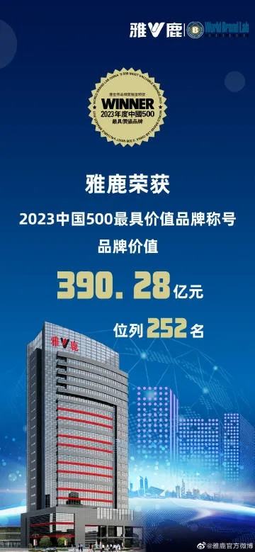 雅鹿纺织品牌，来自中国的知名企业