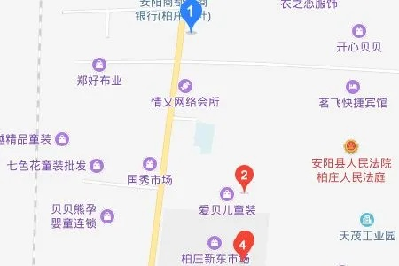 原阳县纺织品批发市场的地理位置