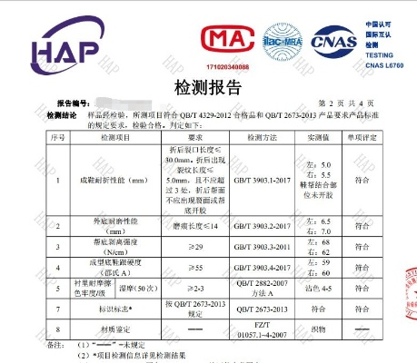 新余纺织品质检报告