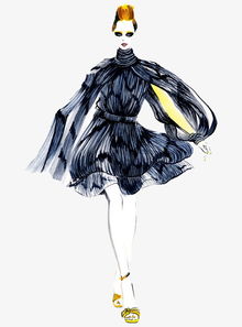 服装纺织品插画素材图，时尚与艺术的完美融合