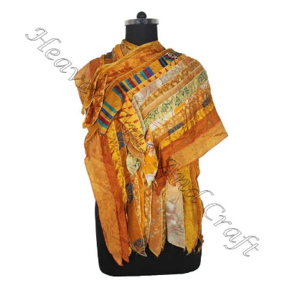 The Stylish Display of Textile Silk Scarves