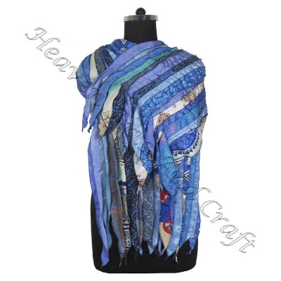 The Stylish Display of Textile Silk Scarves