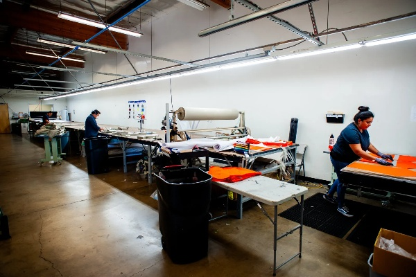 The Fashionable Dining Experience at a Textile Factory Bar