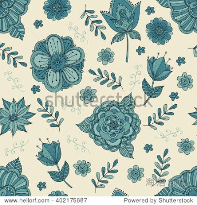 Textile Flower Design Patterns in Design Graphics