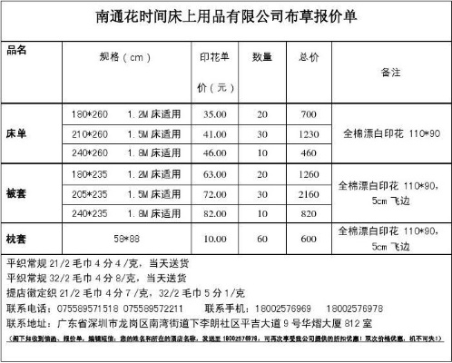 太仓简约纺织品报价查询