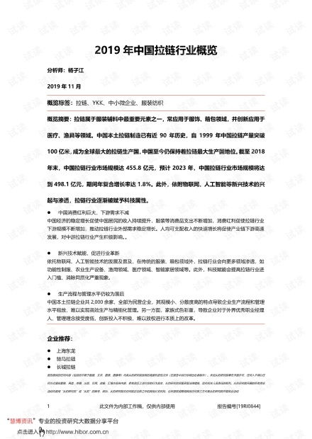 中国纺织品公司概览