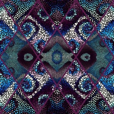 The Art of Textile Pattern Design in a Mosaic of Arrangements