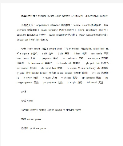 纺织品商英语口语交流