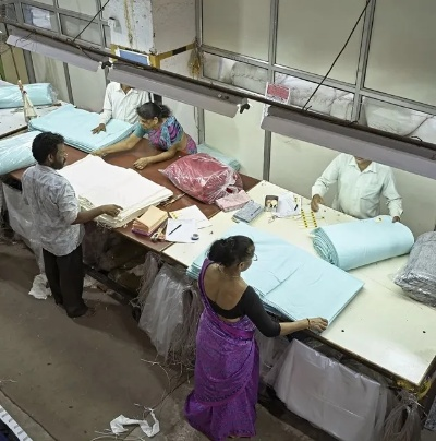 The Beauty of Cotton Silk in Textile Factory