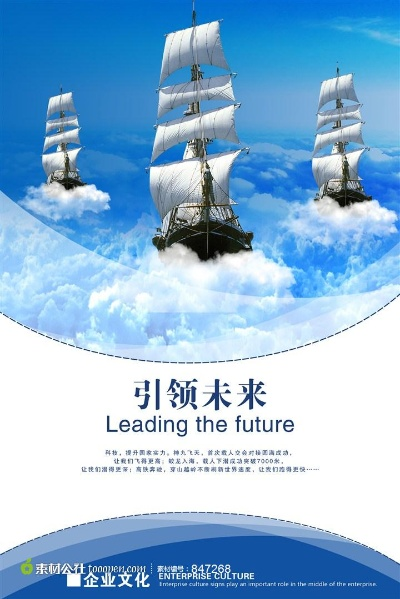 海报设计，纺织品企业—引领未来