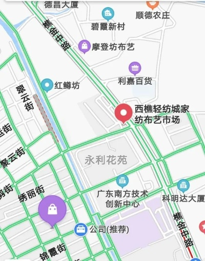 新桥纺织品批发部位置详解